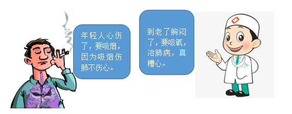 吸烟不伤心伤肺